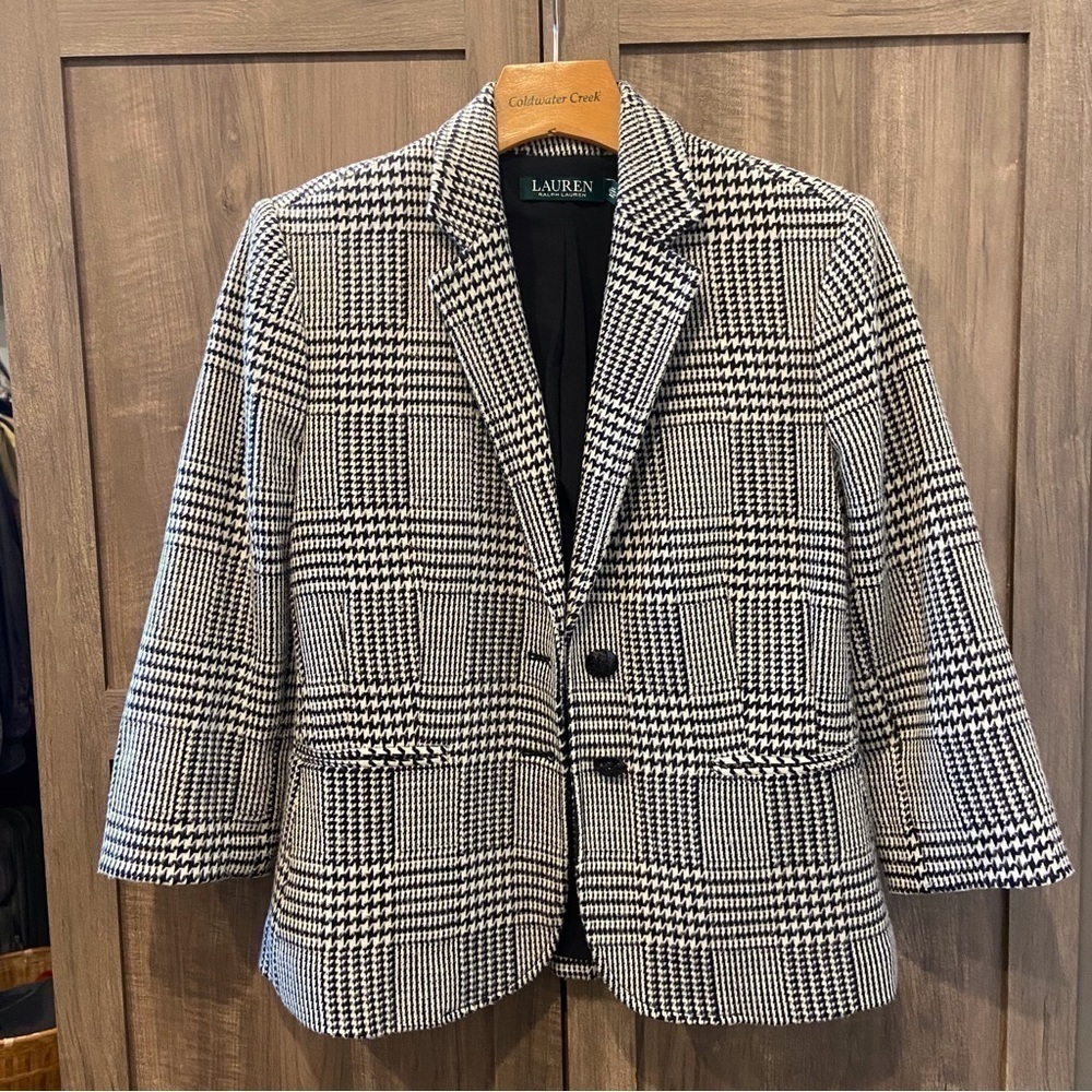 Lauren Ralph Lauren Houndstooth‎ Blazer 8P